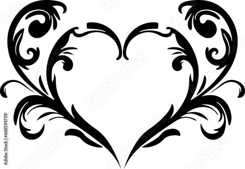Halloween ornamental curls, swirls divider and filigree ornaments vector illustration. Design elements