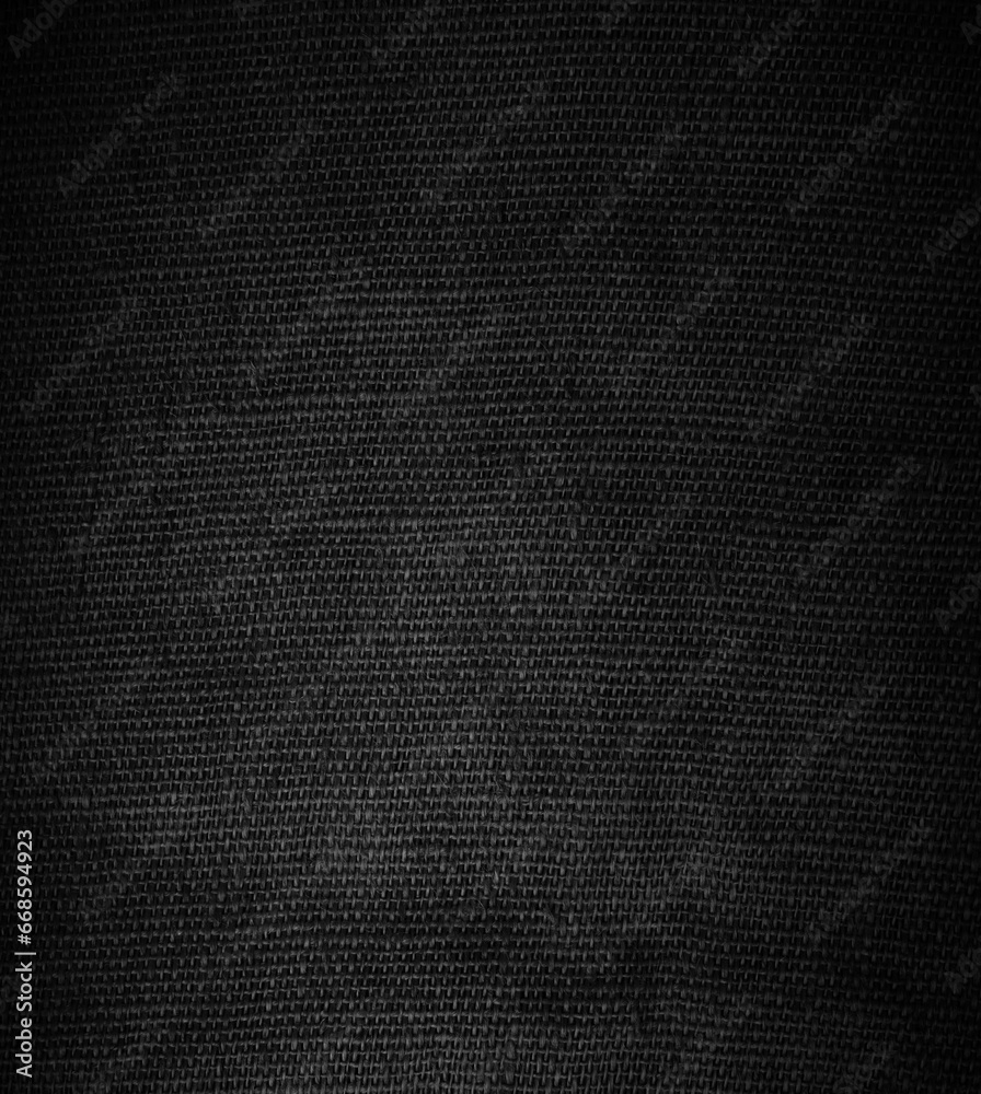 Rustikale Stofftextur - Kartoffelsack oder Jutesack in schwarz Rustikale Stofftextur - Kartoffelsack oder Jutesack in schwarz