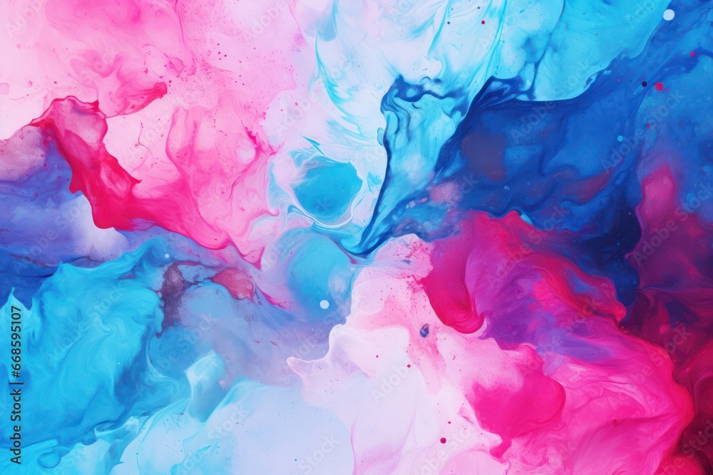 abstract pink and blue watercolor paint stains and splashes background abstract pink and blue watercolor paint stains and splashes background