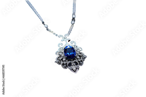 High End Diamond Accessory Isolated On Transparent Background.