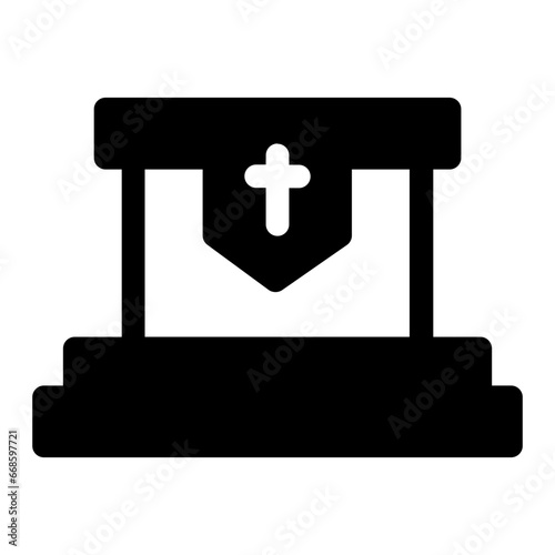 altar day of the dead icon illustration