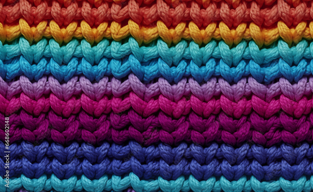 Rainbow colors knitted fabric, seamless pixel perfect pattern texture. Rainbow colors knitted fabric, seamless pixel perfect pattern texture.