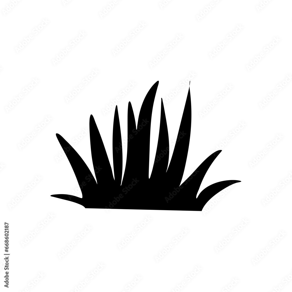 black grass silhouette black grass silhouette