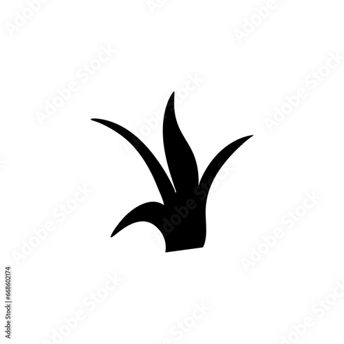 black grass silhouette