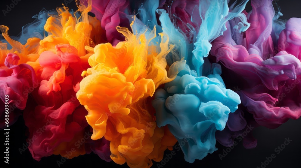 Colorful cotton abstract background. Generative AI. Colorful cotton abstract background. Generative AI.