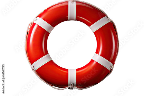 Water Safety Life Buoy Isolated on Transparent Background