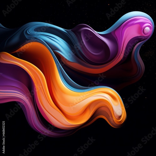 a colorful swirly liquid
