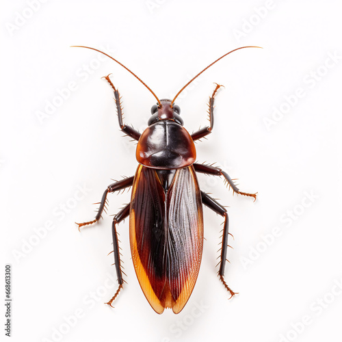 Cockroaches insects vector illustration in white background. © Muhammad
