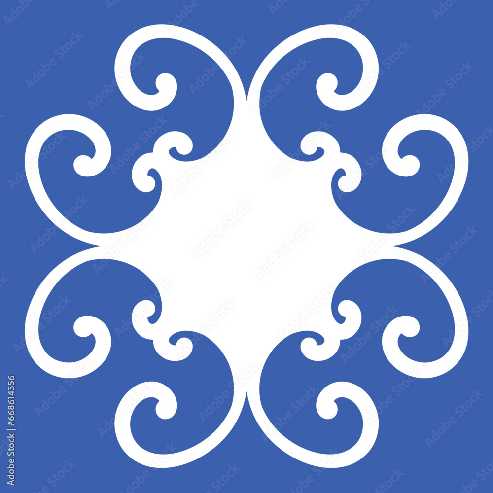 Pattern blue and white.Original traditional Portuguese and Spain decor.Seamless pattern tile with Victorian motives.Ceramic tile in talavera style. Ornamental blue and white patterns for any decor. Pattern blue and white.Original traditional Portuguese and Spain decor.Seamless pattern tile with Victorian motives.Ceramic tile in talavera style. Ornamental blue and white patterns for any decor.