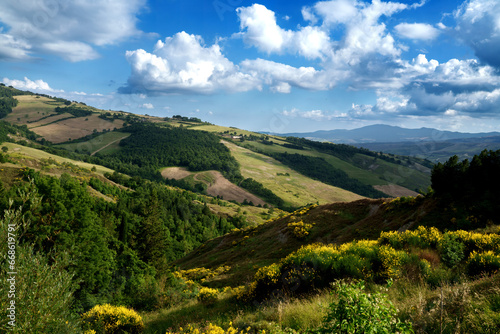 Rural landscape in Tuscany near Radicofani