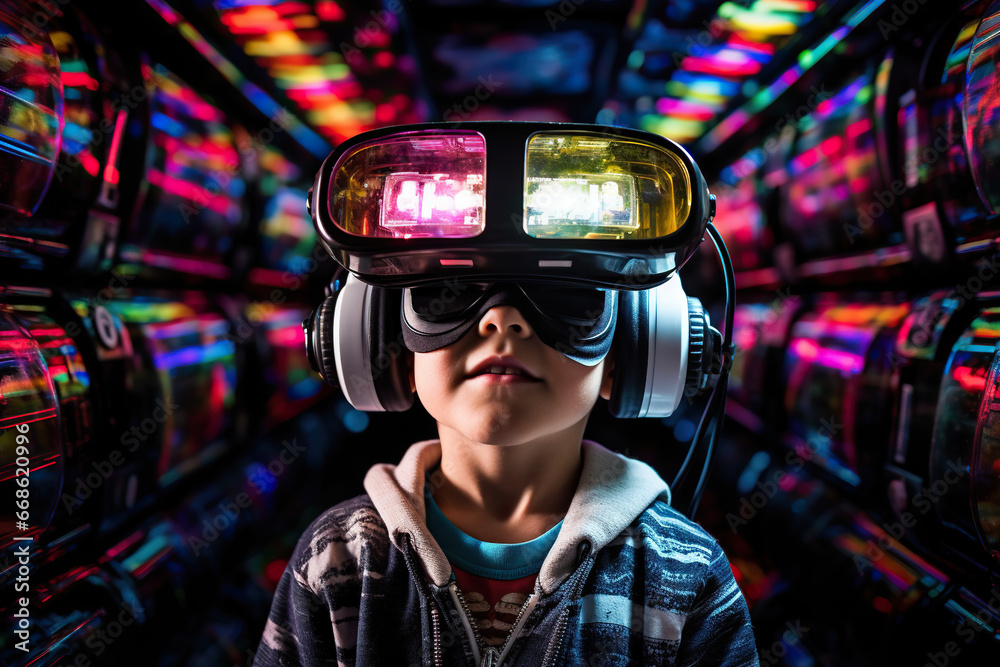 Kid in a Virtual Reality