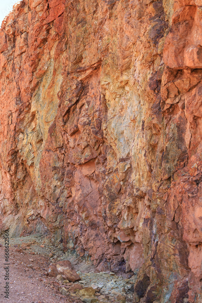Volcanic rocks, Ignimbrite with Jarosite and Goethite in Almeria Volcanic rocks, Ignimbrite with Jarosite and Goethite in Almeria