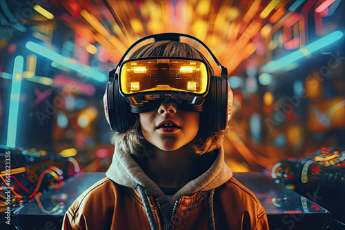 Kid in a Virtual Reality