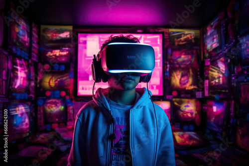 Kid in a Virtual Reality