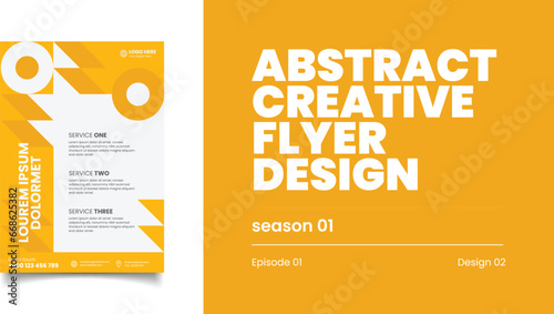 Abstract  Creative Flyer Design. Creative Flyer . Episode 01. Design 02