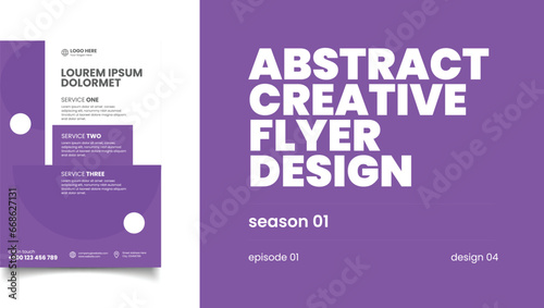 Abstract  Creative Flyer Design. Creative Flyer . Episode 01. Design 04