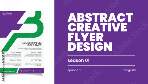 Abstract  Creative Flyer Design. Creative Flyer . Episode 01. Design 09