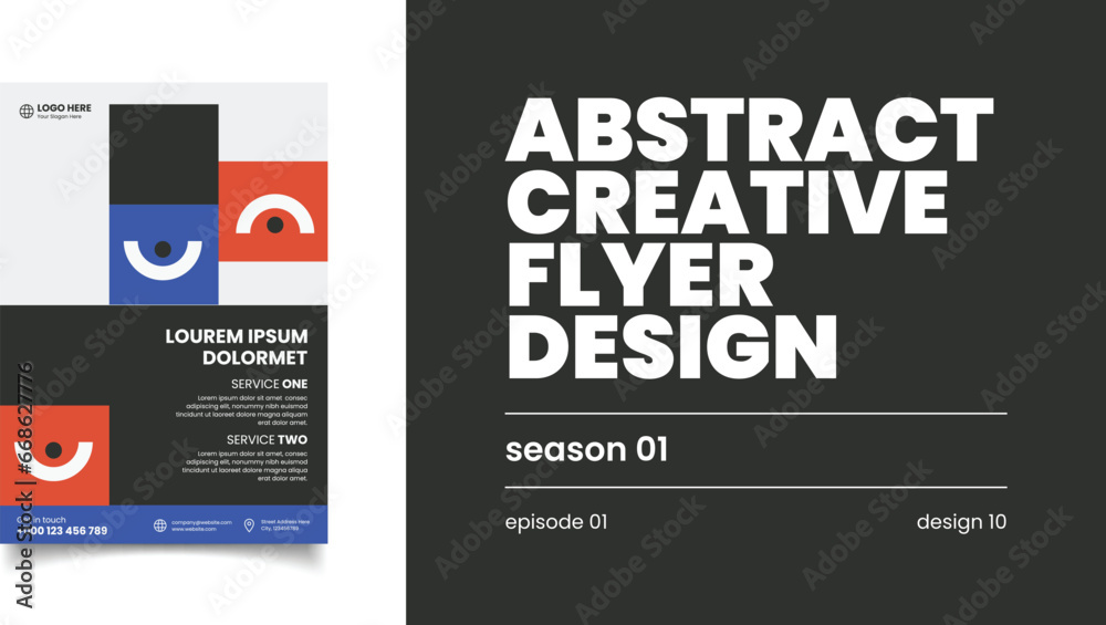 Abstract  Creative Flyer Design. Creative Flyer . Episode 01. Design 10