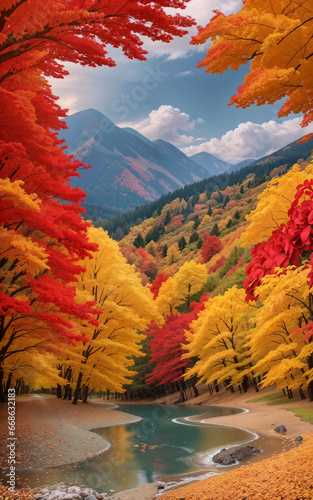 autumn landscape... photo