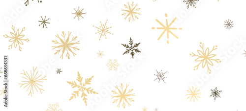 Snowflake Ballet: Exquisite 3D Illustration of Descending Festive Snowflakes in Motion