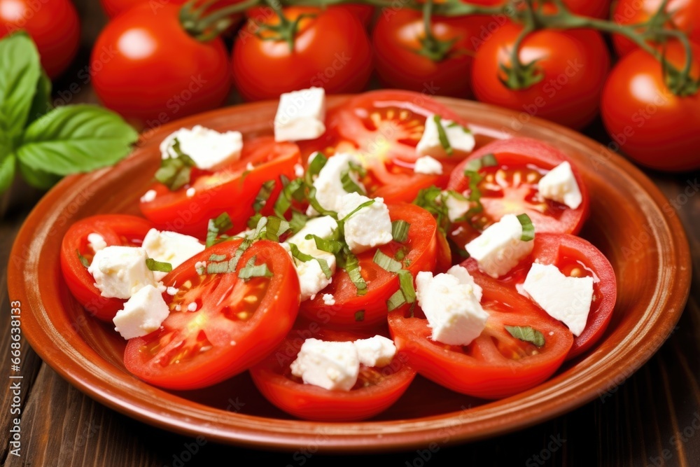 fine tomatoes for a greek salad