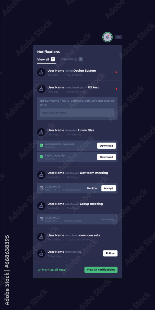 Platform website homepage mobile dropdown menu UI design Platform website homepage mobile dropdown menu UI design
