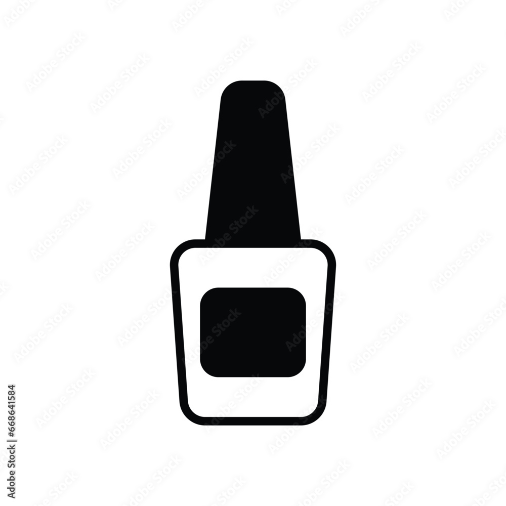 Obraz premium Nail Polish icon. Suitable for Web Page, Mobile App, UI, UX and GUI design.