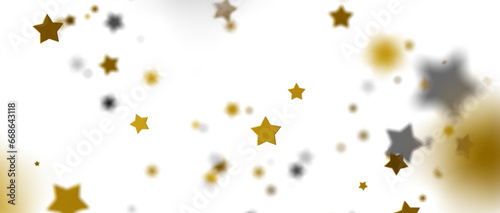 stars background  sparkle lights confetti falling. magic shining Flying christmas stars on night