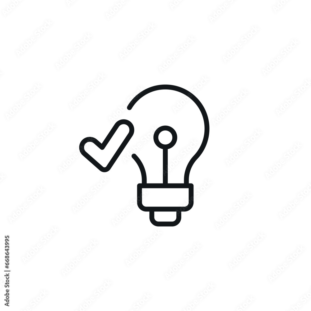 Great idea linear icon. Thin line customizable illustration. Contour symbol. Vector isolated outline drawing. Editable stroke Great idea linear icon. Thin line customizable illustration. Contour symbol. Vector isolated outline drawing. Editable stroke