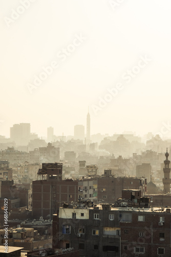 Panoramic view of the city of cairo  Egypt