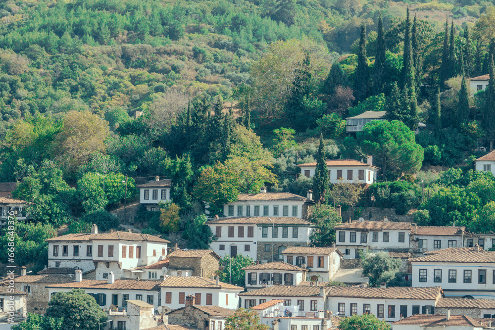 Landscape view from sirince kusadasi izmir,