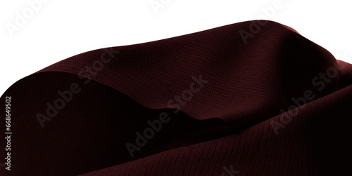 Red ribbon silk cloth fly cloth floating fabric background, 3d rendering © vegefox.com