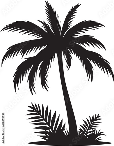 Palm Trees Silhouette  Coconut Tree Silhouette