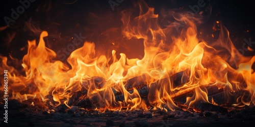 burning flames  fire background