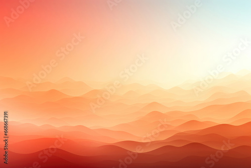 Orange abstract background in the form of waves