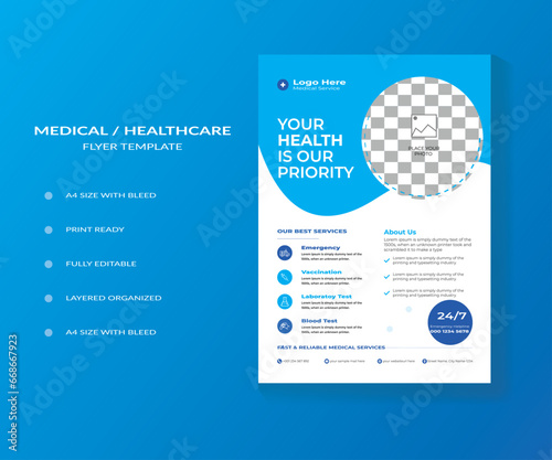 Modern Healthcare Flyer Template.
