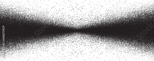 Sprayed black wavy line .Graffiti art design . Noise dispersion logo . Spray effect .Grunge curved line . Grainy, gritty textured line . Distressed element .vector 
