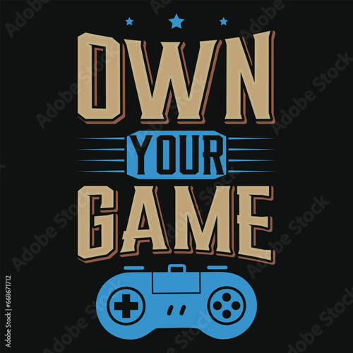 Gaming graphics tshirt design