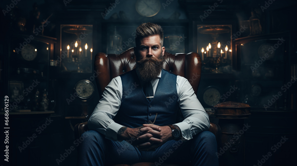 portrait of a man barber portrait of a man barber