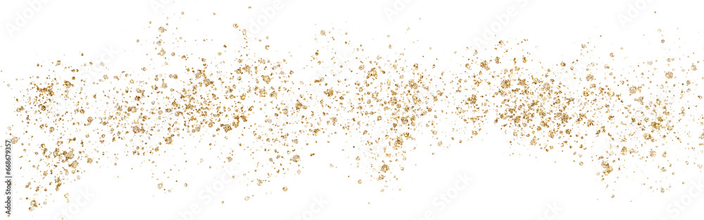Gold glitter splash spray illustration background
