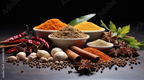 Herbs and spices selection  Herbs spices that aid stress management and support the body s functions.