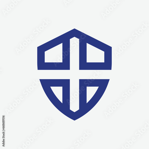 shield protect health medical plus cross logo design Free Download shield protect health medical plus cross logo design - GFXLoad