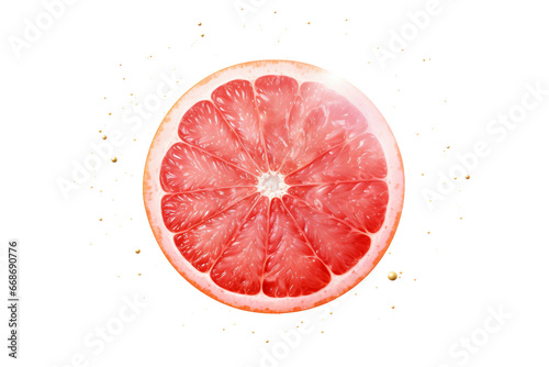 Grapefruit Galaxy isolated on transparent background, Generative Ai