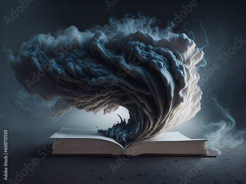 Fantastical Book AI generated photo
