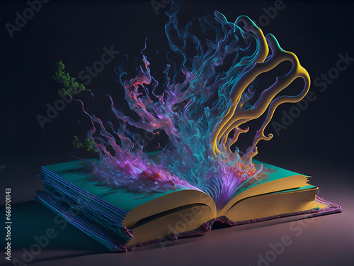 Fantastical Book AI generated photo