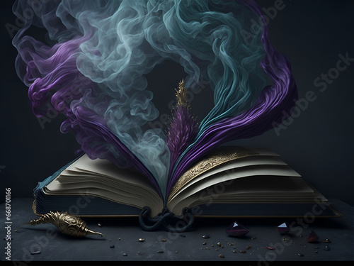 Fantastical Book AI generated photo