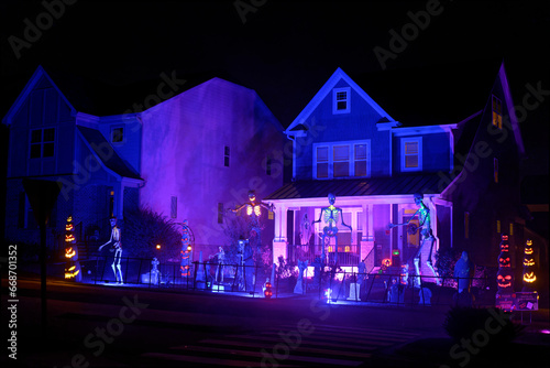 Halloween Decorations. Haunted House. Halloween.