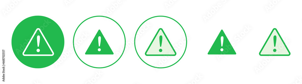 Exclamation danger sign. attention sign icon set. Hazard warning attention sign Exclamation danger sign. attention sign icon set. Hazard warning attention sign
