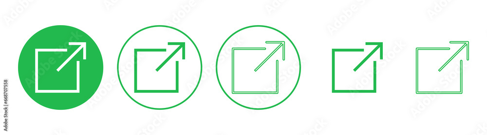 External link icon set. link icon vector. hyperlink symbol External link icon set. link icon vector. hyperlink symbol