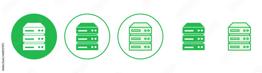 Database icon set. database vector icon Database icon set. database vector icon